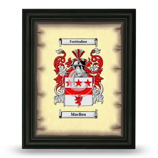 MacRea Coat of Arms Framed - Black