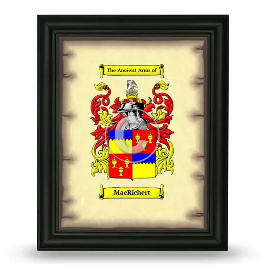MacRichert Coat of Arms Framed - Black
