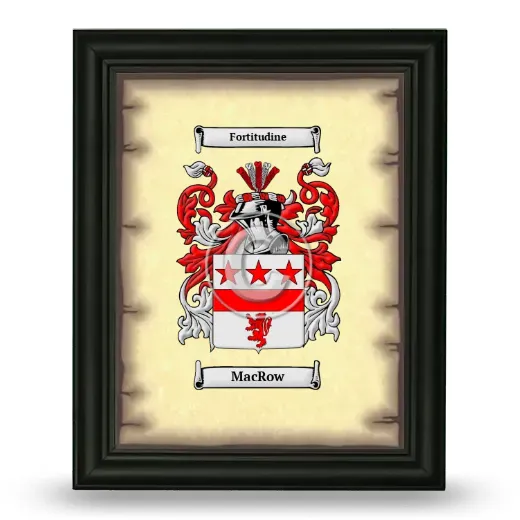 MacRow Coat of Arms Framed - Black