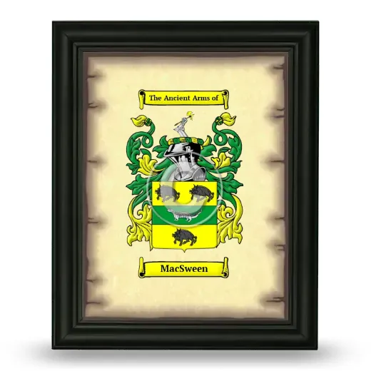 MacSween Coat of Arms Framed - Black
