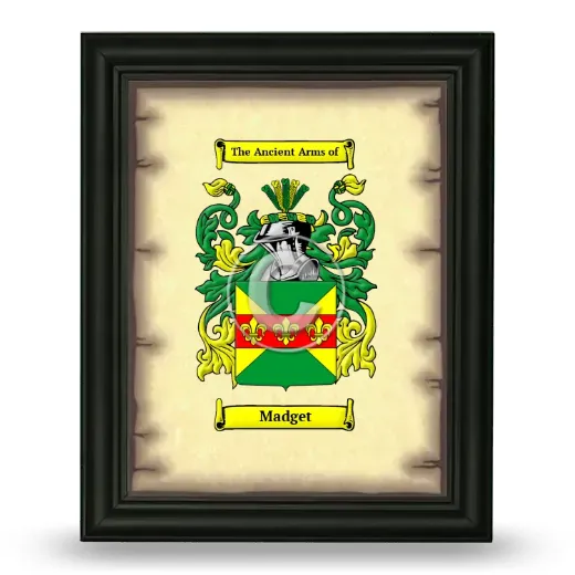 Madget Coat of Arms Framed - Black