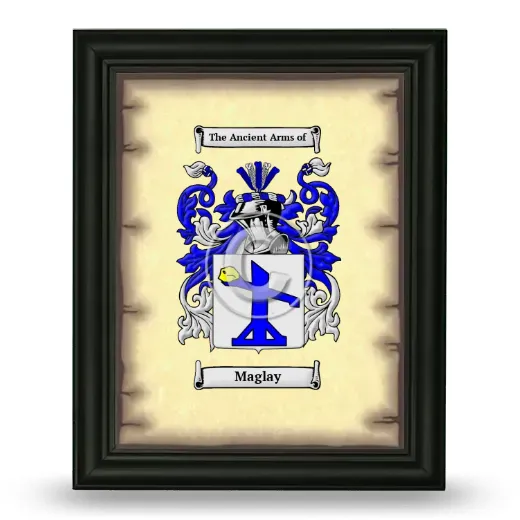 Maglay Coat of Arms Framed - Black
