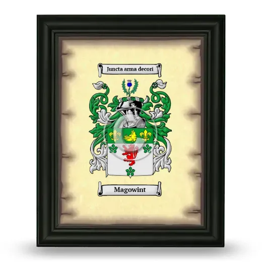 Magowint Coat of Arms Framed - Black