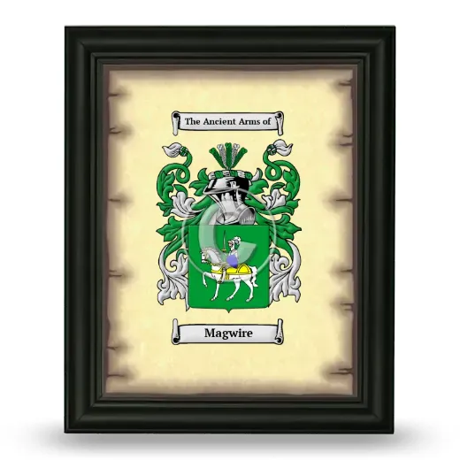 Magwire Coat of Arms Framed - Black