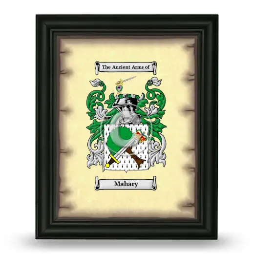 Mahary Coat of Arms Framed - Black