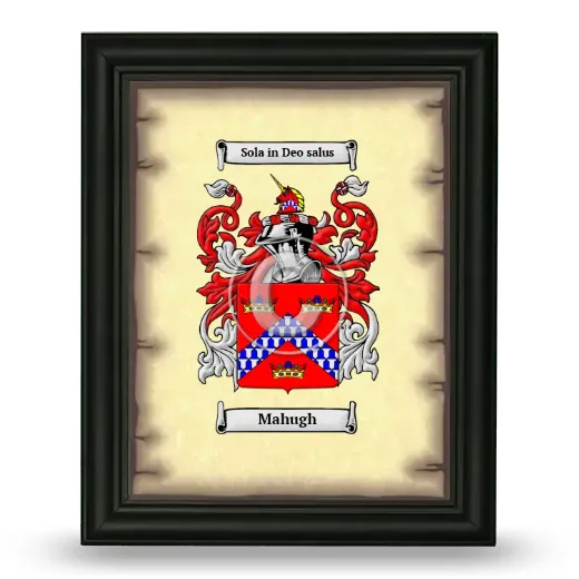 Mahugh Coat of Arms Framed - Black