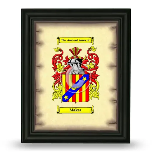 Makes Coat of Arms Framed - Black