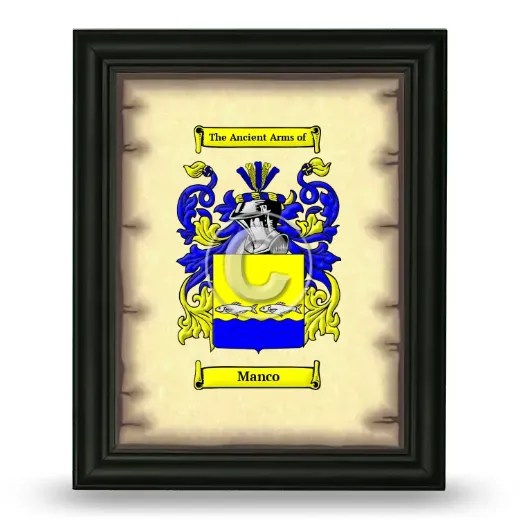Manco Coat of Arms Framed - Black