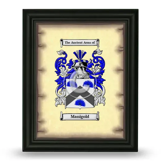 Manigold Coat of Arms Framed - Black