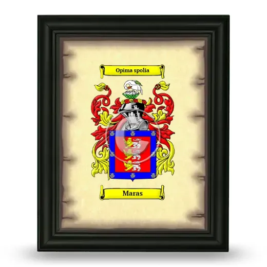 Maras Coat of Arms Framed - Black