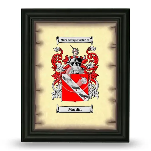 Mardin Coat of Arms Framed - Black