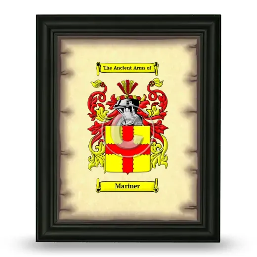 Mariner Coat of Arms Framed - Black