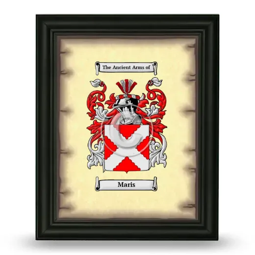 Maris Coat of Arms Framed - Black