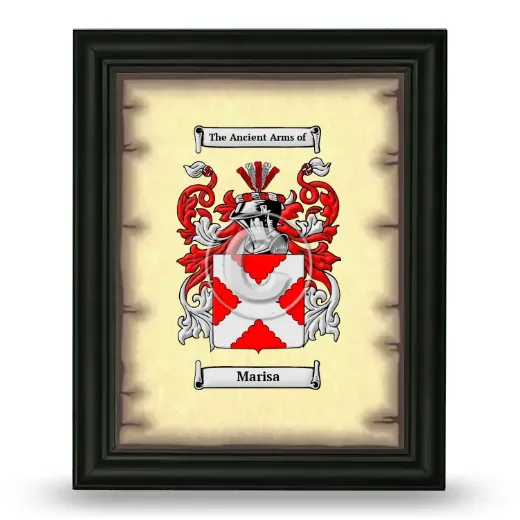 Marisa Coat of Arms Framed - Black