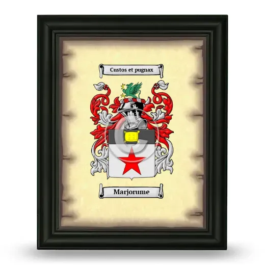 Marjorume Coat of Arms Framed - Black