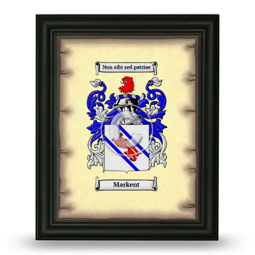 Markent Coat of Arms Framed - Black