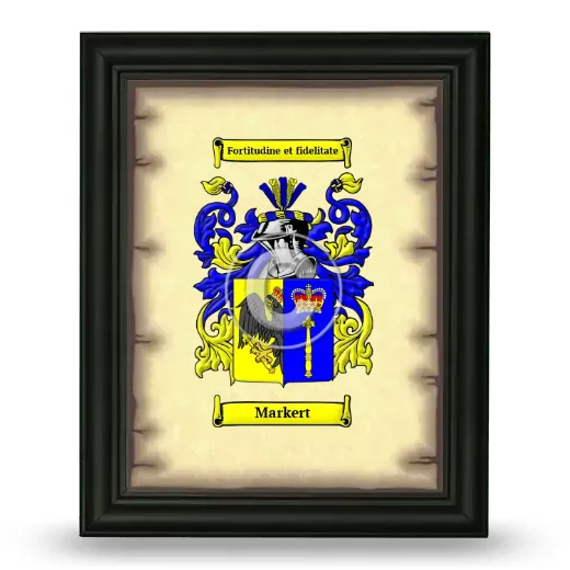Markert Coat of Arms Framed - Black