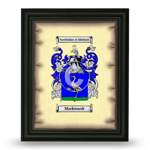 Markwardt Coat of Arms Framed - Black