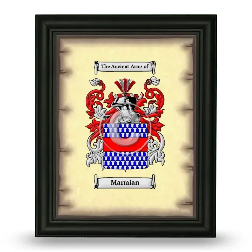 Marmian Coat of Arms Framed - Black