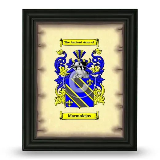 Marmolejos Coat of Arms Framed - Black