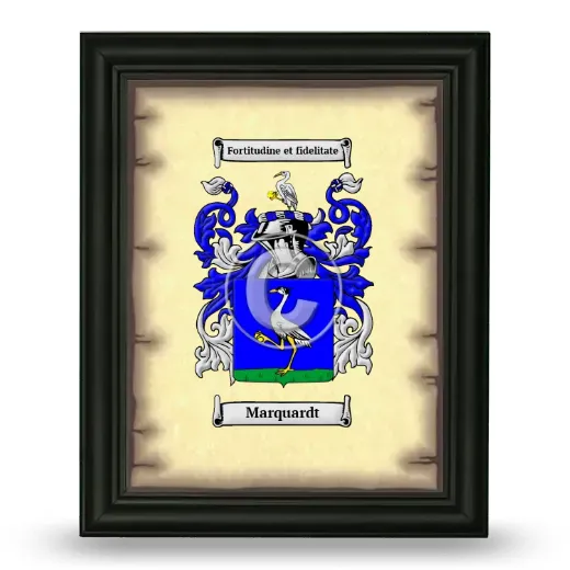 Marquardt Coat of Arms Framed - Black