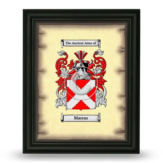 Marras Coat of Arms Framed - Black