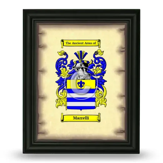 Marrelli Coat of Arms Framed - Black