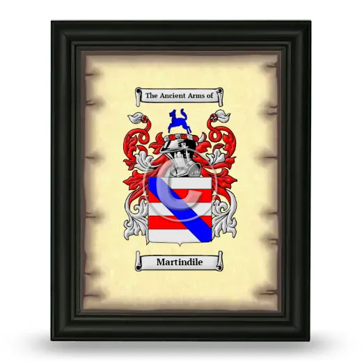 Martindile Coat of Arms Framed - Black