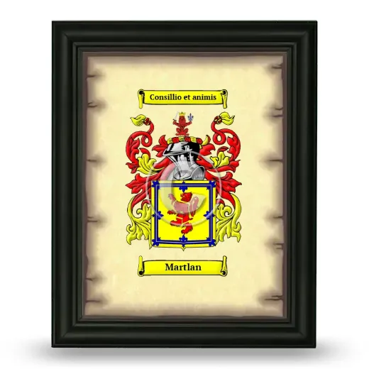 Martlan Coat of Arms Framed - Black