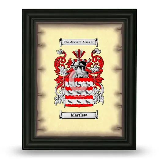 Martlew Coat of Arms Framed - Black