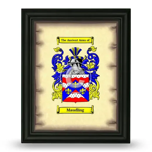 Maudling Coat of Arms Framed - Black