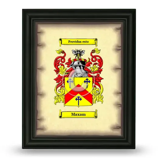 Maxam Coat of Arms Framed - Black
