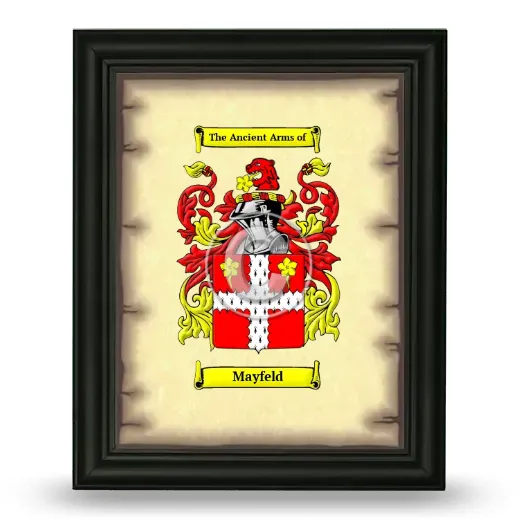 Mayfeld Coat of Arms Framed - Black