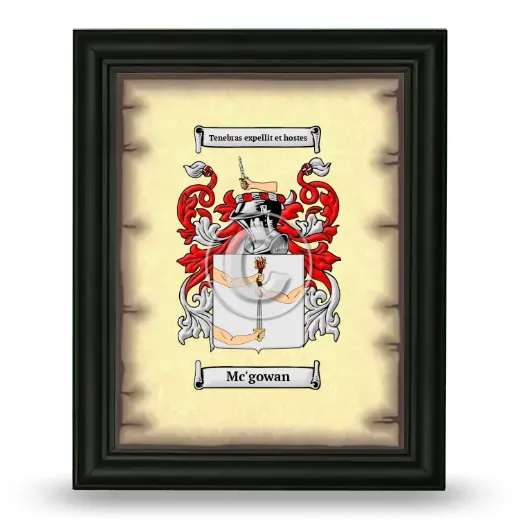 Mc'gowan Coat of Arms Framed - Black