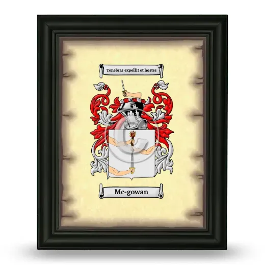 Mc-gowan Coat of Arms Framed - Black
