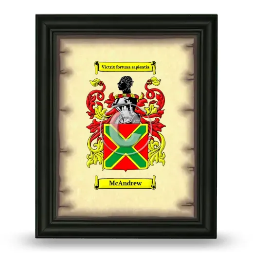 McAndrew Coat of Arms Framed - Black