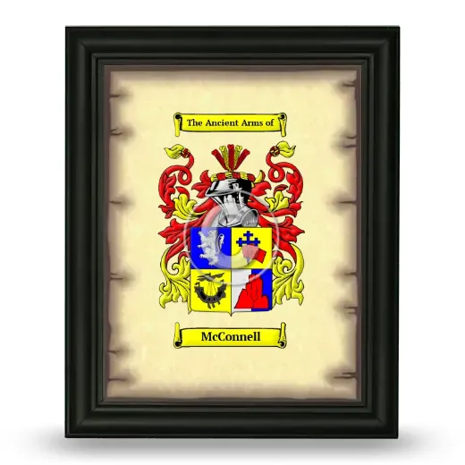McConnell Coat of Arms Framed - Black