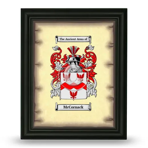 McCornack Coat of Arms Framed - Black