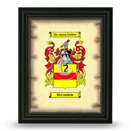 McCoubrie Coat of Arms Framed - Black
