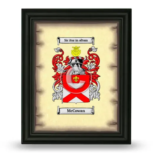 McCowan Coat of Arms Framed - Black