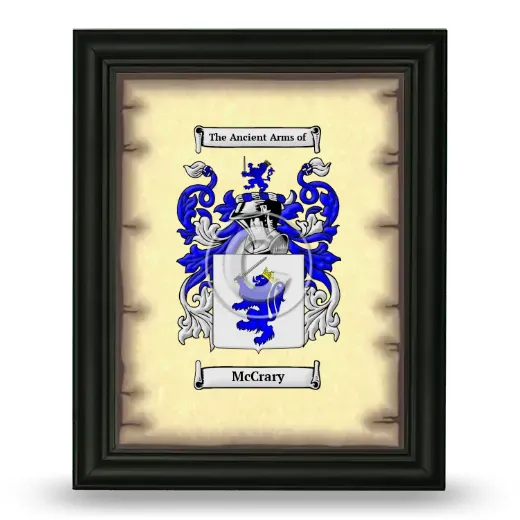 McCrary Coat of Arms Framed - Black