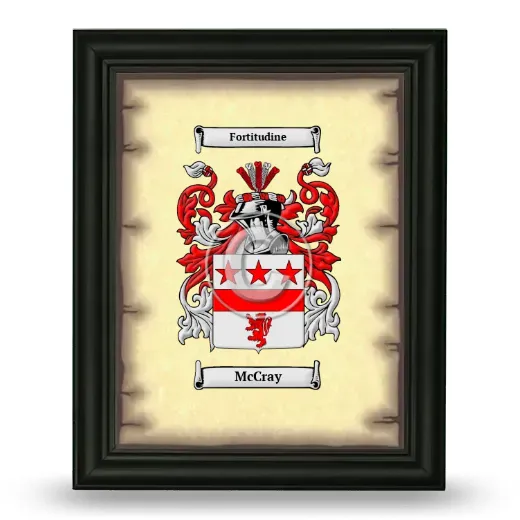 McCray Coat of Arms Framed - Black