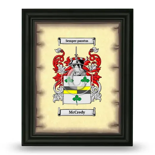 McCredy Coat of Arms Framed - Black