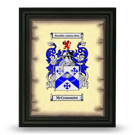 McCrummint Coat of Arms Framed - Black
