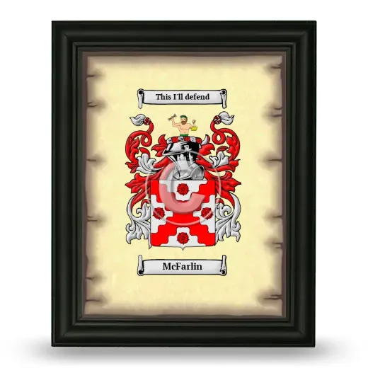 McFarlin Coat of Arms Framed - Black