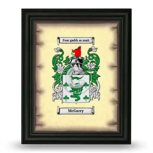 McGarry Coat of Arms Framed - Black