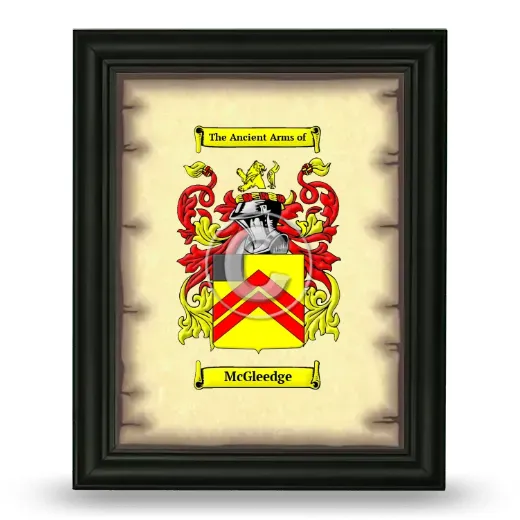 McGleedge Coat of Arms Framed - Black