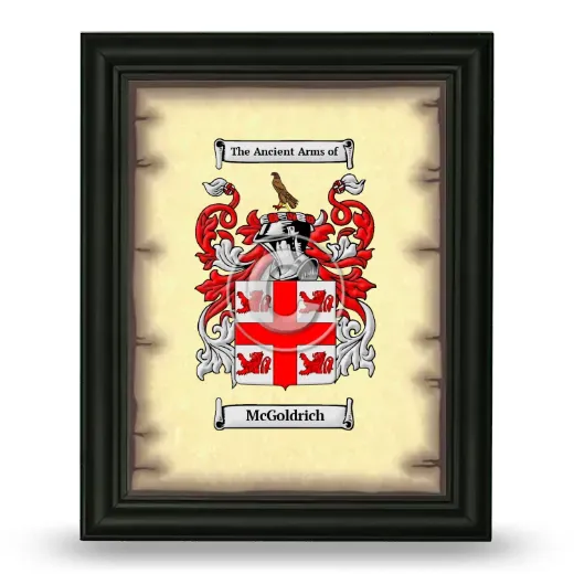 McGoldrich Coat of Arms Framed - Black