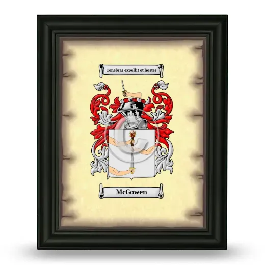 McGowen Coat of Arms Framed - Black