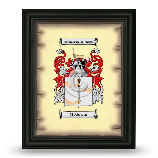 McGowin Coat of Arms Framed - Black